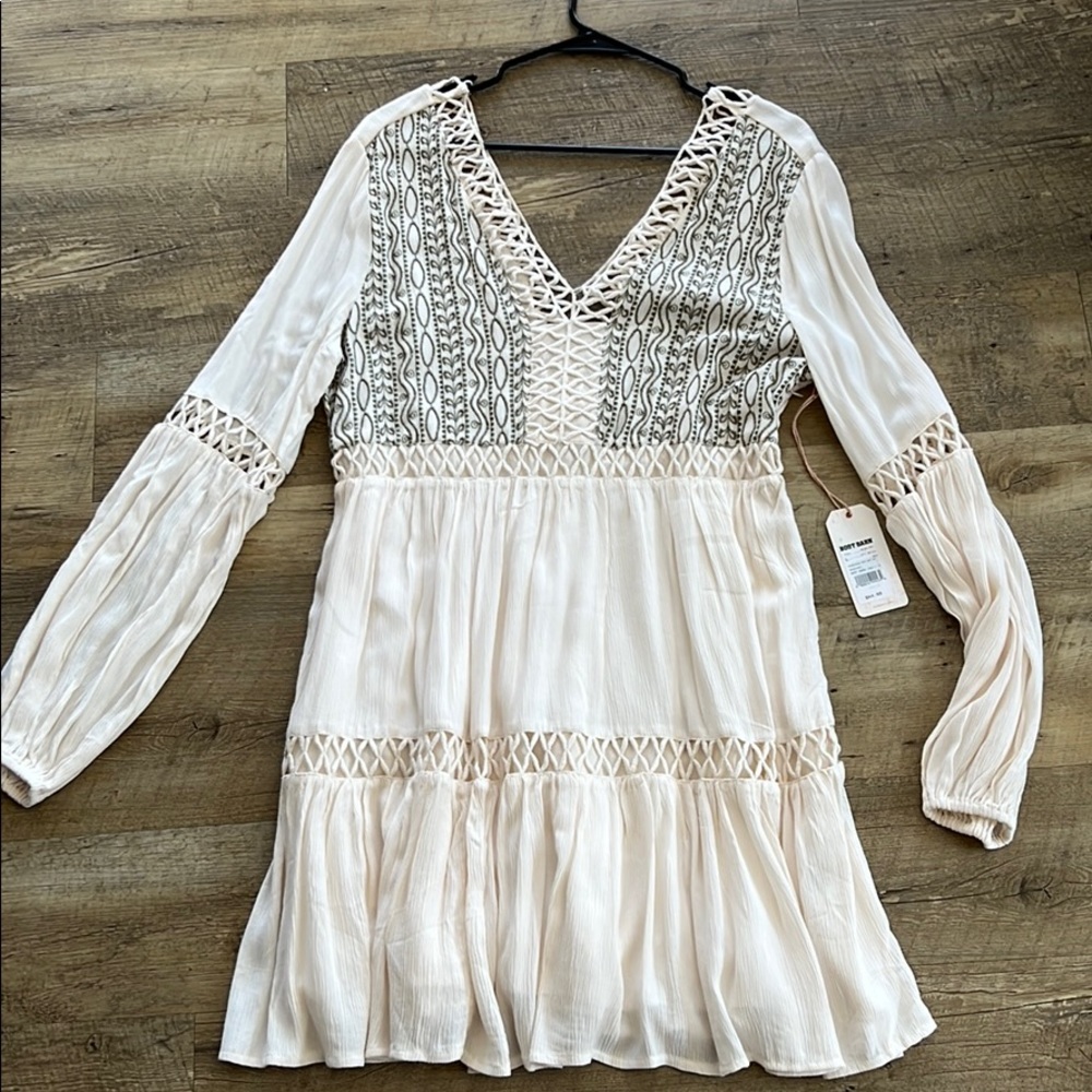 White flowy dress